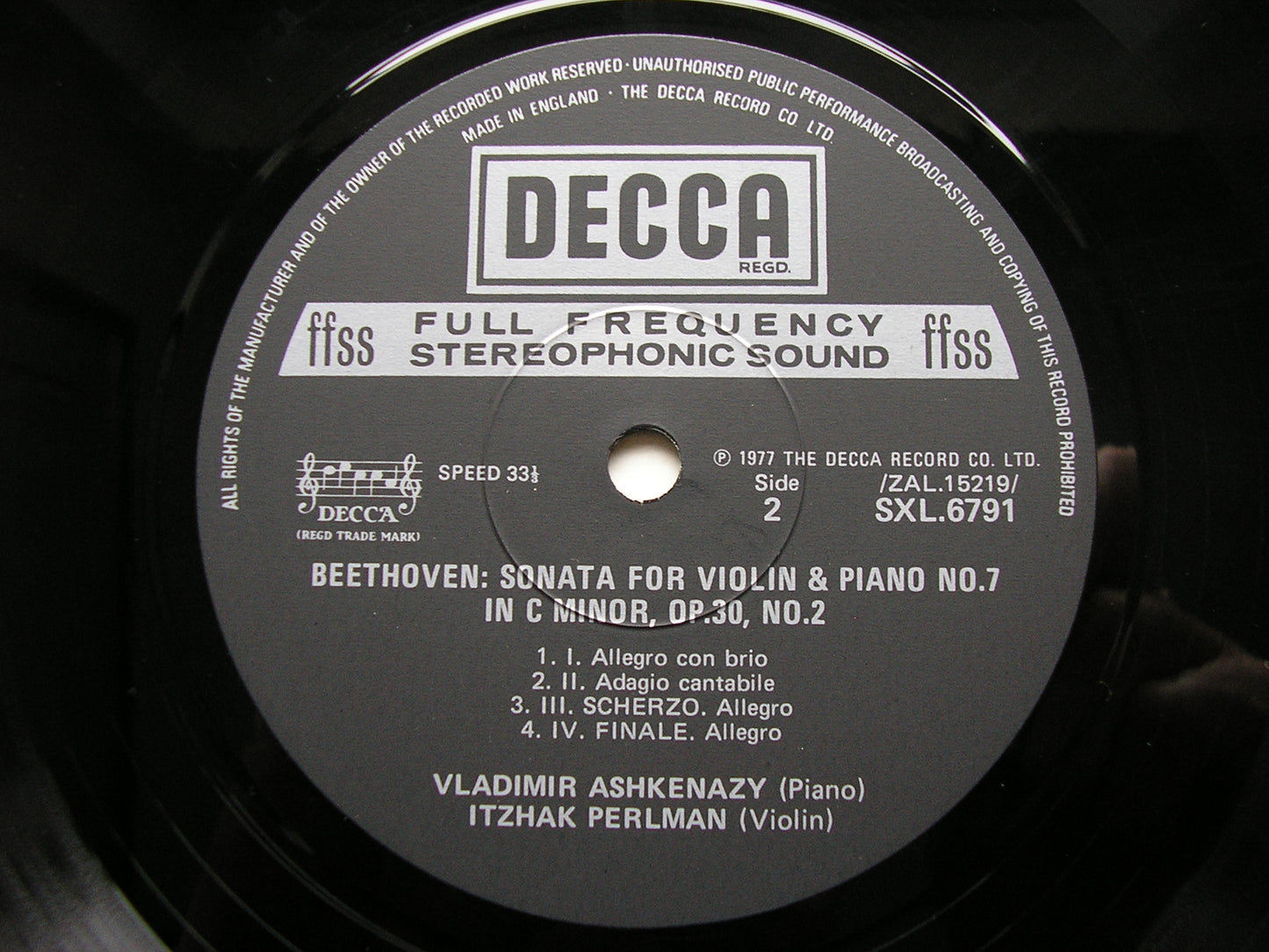 BEETHOVEN: THE COMPLETE SONATAS FOR VIOLIN & PIANO   PERLMAN / ASHKENAZY  5LP