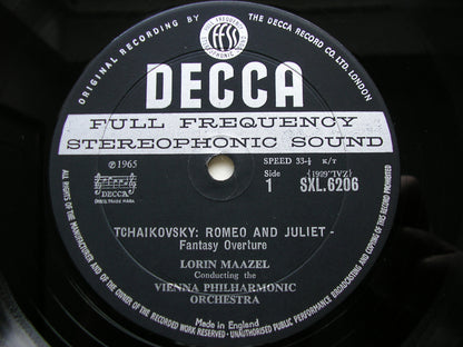TCHAIKOVSKY: ROMEO & JULIET / HAMLET    MAAZEL / VIENNA PHILHARMONIC   SXL 6206