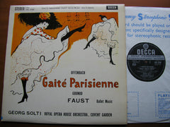 OFFENBACH: GAITE PARISIENNE / GOUNOD: FAUST Ballet Music     SOLTI / OROHCG     SXL 2280