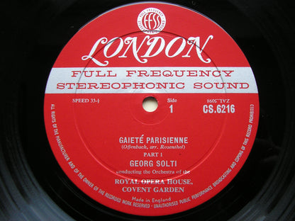OFFENBACH: GAITE PARISIENNE / GOUNOD: FAUST Ballet Music    SOLTI / OROHCG       CS 6216