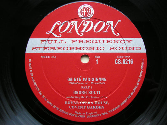 OFFENBACH: GAITE PARISIENNE / GOUNOD: FAUST Ballet Music    SOLTI / OROHCG       CS 6216