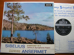 SIBELIUS: SYMPHONY No. 4 / TAPIOLA    ANSERMET / SUISSE ROMANDE   SXL 6095