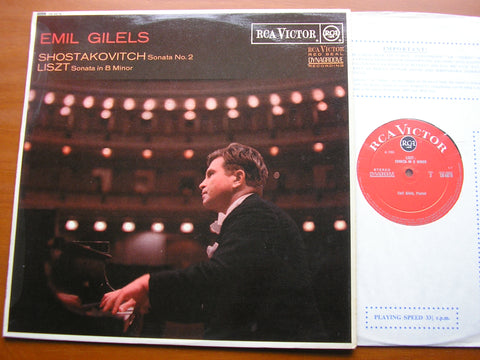 SB 6678 LISZT: SONATA IN B Minor / SHOSTAKOVICH: SONATA No. 2     EMIL GILELS     SB 6678