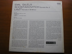 SB 6678 LISZT: SONATA IN B Minor / SHOSTAKOVICH: SONATA No. 2     EMIL GILELS     SB 6678