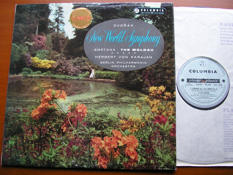 DVORAK: SYMPHONY No. 9 'New World' / SMETANA: The Moldau   KARAJAN / BERLIN PHILHARMONIC  SAX 2275