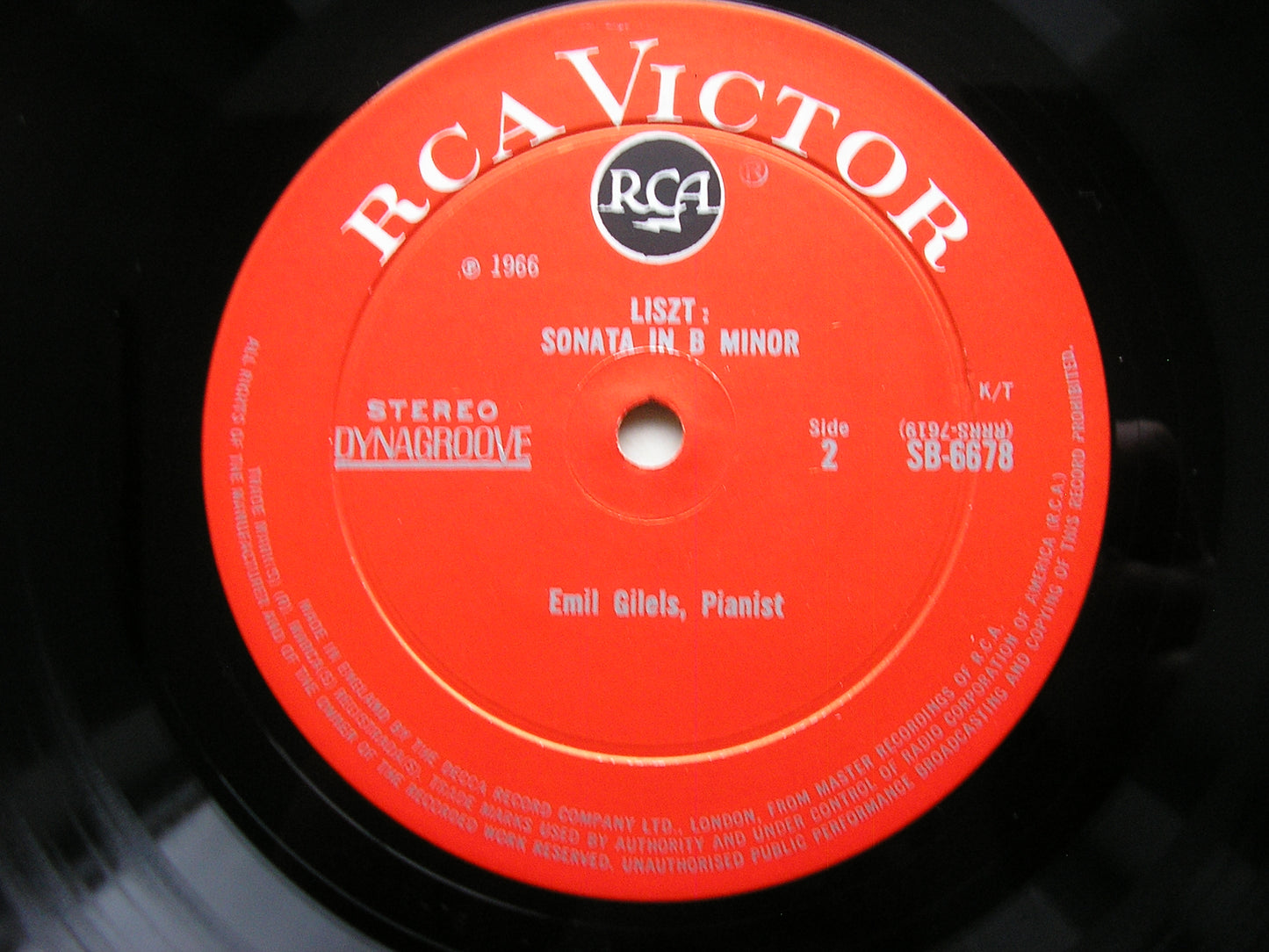 SB 6678 LISZT: SONATA IN B Minor / SHOSTAKOVICH: SONATA No. 2     EMIL GILELS     SB 6678