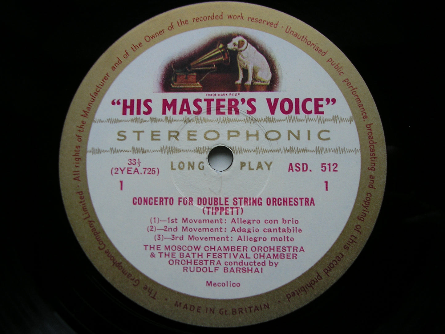 TIPPETT: CONCERTO FOR DOUBLE STRING ORCHESTRA / PROKOFIEV: VISIONS FUGITIVES     BARSHAI / MCO / BFO      ASD  512