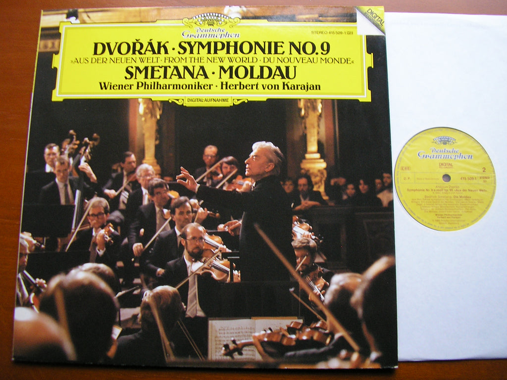 DVORAK: SYMPHONY No. 9 'New World' / SMETANA: The Moldau   KARAJAN / VIENNA PHILHARMONIC   415 509