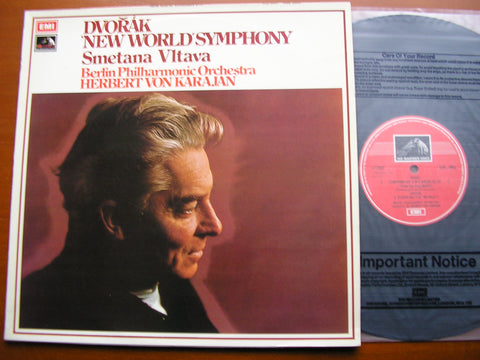 DVORAK: SYMPHONY No. 9 'New World' / SMETANA: The Moldau   KARAJAN / BERLIN PHILHARMONIC   ASD 2863