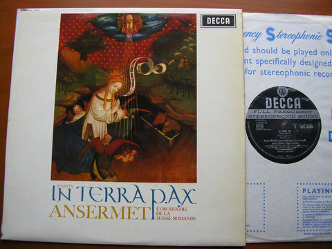 MARTIN: IN TERRA PAX    SOLOISTS / SUISSE ROMANDE / ANSERMET   SXL 6098