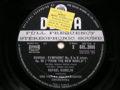 DVORAK: SYMPHONY No. 9    KUBELIK / VIENNA PHILHARMONIC   SXL 2005