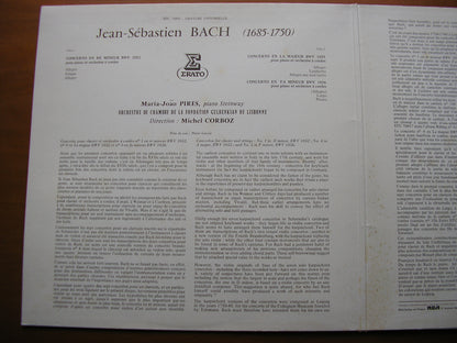 BACH: PIANO CONCERTOS BWV 1052 / 1055 / 1056    PIRES / GULBENKIAN CHAMBER ORCHESTRA LISBON / CORBOZ    STU 70891