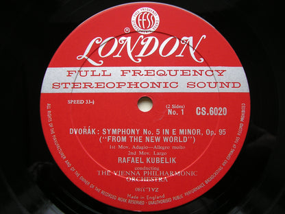 DVORAK: SYMPHONY No. 9   KUBELIK / VIENNA PHILHARMONIC   CS 6020