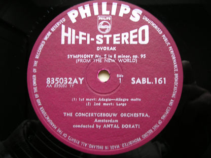 DVORAK: SYMPHONY No. 9   DORATI / CONCERTGEBOUW ORCHESTRA   SABL 161
