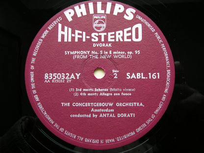 DVORAK: SYMPHONY No. 9   DORATI / CONCERTGEBOUW ORCHESTRA   SABL 161