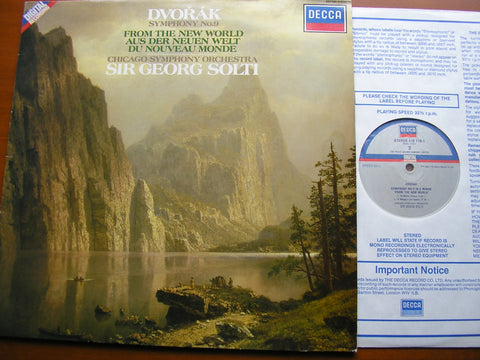 DVORAK: SYMPHONY No. 9   SOLTI / CHICAGO SYMPHONY   410 116