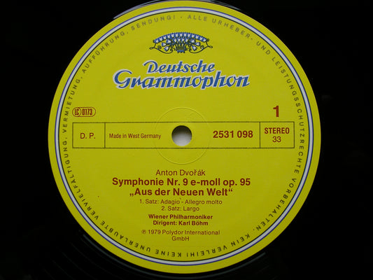 DVORAK: SYMPHONY No. 9   BOHM / VIENNA PHILHARMONIC   2531 098