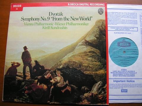 DVORAK: SYMPHONY No. 9   KONDRASHIN / VIENNA PHILHARMONIC   SXDL 7510