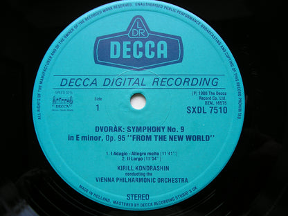 DVORAK: SYMPHONY No. 9   KONDRASHIN / VIENNA PHILHARMONIC   SXDL 7510