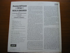 RUSSIAN & FRENCH ARIAS: GLINKA / TCHAIKOVSKY / BORODIN / VERDI / BIZET / GOUNOD / MASSENET    GHIAUROV / LONDON SYMPHONY / DOWNES   SXL 6147