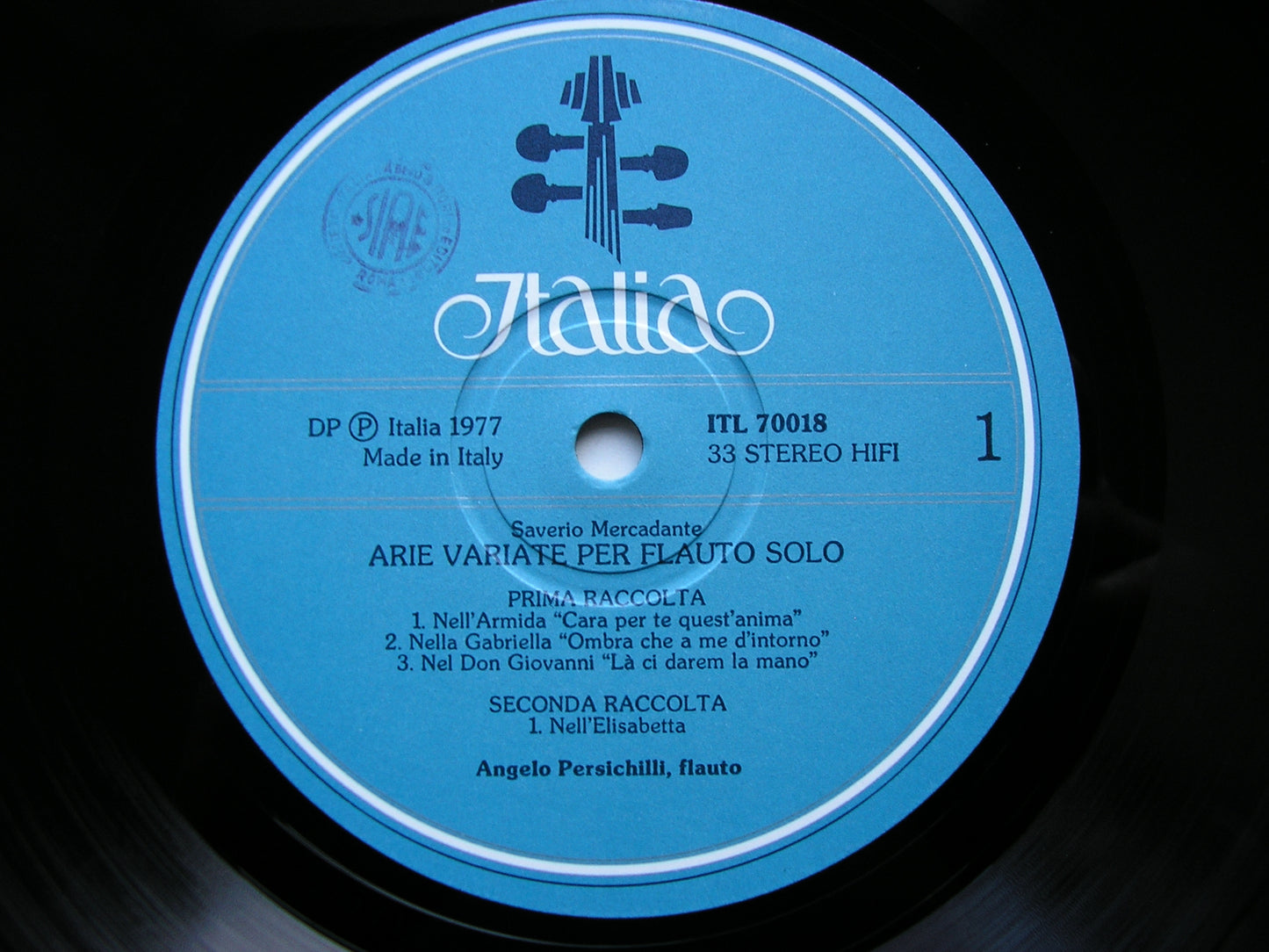 MERCADANTE: VARIATIONS FOR SOLO FLUTE   ANGELO PERSICHILLI      ITL  70018