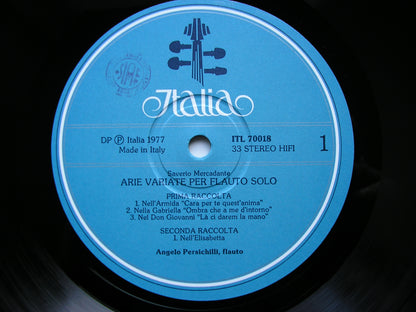 MERCADANTE: VARIATIONS FOR SOLO FLUTE   ANGELO PERSICHILLI      ITL  70018