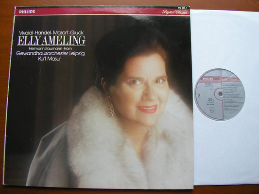18th CENTURY BEL CANTO: ARIAS & SONGS   ELLY AMELING / LEIPZIG GEWANDHAUS ORCHESTRA / KURT MASUR    412 233