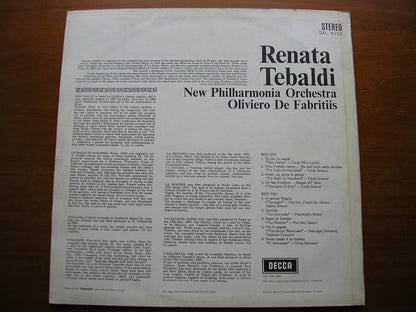RENATA TEBALDI SINGS OPERA ARIAS: VERDI / PUCCINI / MASCAGNI / CILEA / PONCHIELLI     TEBALDI / NEW PHILHARMONIA / DE FABRITIIS   SXL 6152