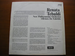 RENATA TEBALDI SINGS OPERA ARIAS: VERDI / PUCCINI / MASCAGNI / CILEA / PONCHIELLI     TEBALDI / NEW PHILHARMONIA / DE FABRITIIS   SXL 6152