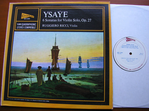 YSAYE: SIX SONATAS FOR SOLO VIOLIN    RUGGIERO RICCI    QCE 31085