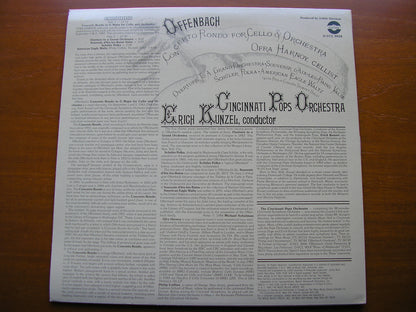 OFFENBACH: CONCERTO RONDO for CELLO & ORCHESTRA / OVERTURE   HARNOY / CINCINNATI POPS / KUNZEL   D-VCL 9058