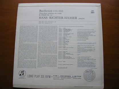 BEETHOVEN: DIABELLI VARIATIONS     HANS RICHTER - HAASER     33CX 1911