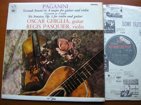 PAGANINI: GRANDE SONATE in A for GUITAR & VIOLIN / SIX SONATAS Op. 3   OSCAR GHIGLIA / REGIS PASQUIER   CSD 3511