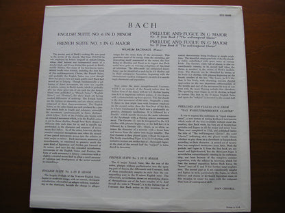 BACH: ENGLISH SUITE No. 6 / FRENCH SUITE No. 5 / PRELUDE & FUGUE Nos.15 & 39    BACKHAUS   STS 15065