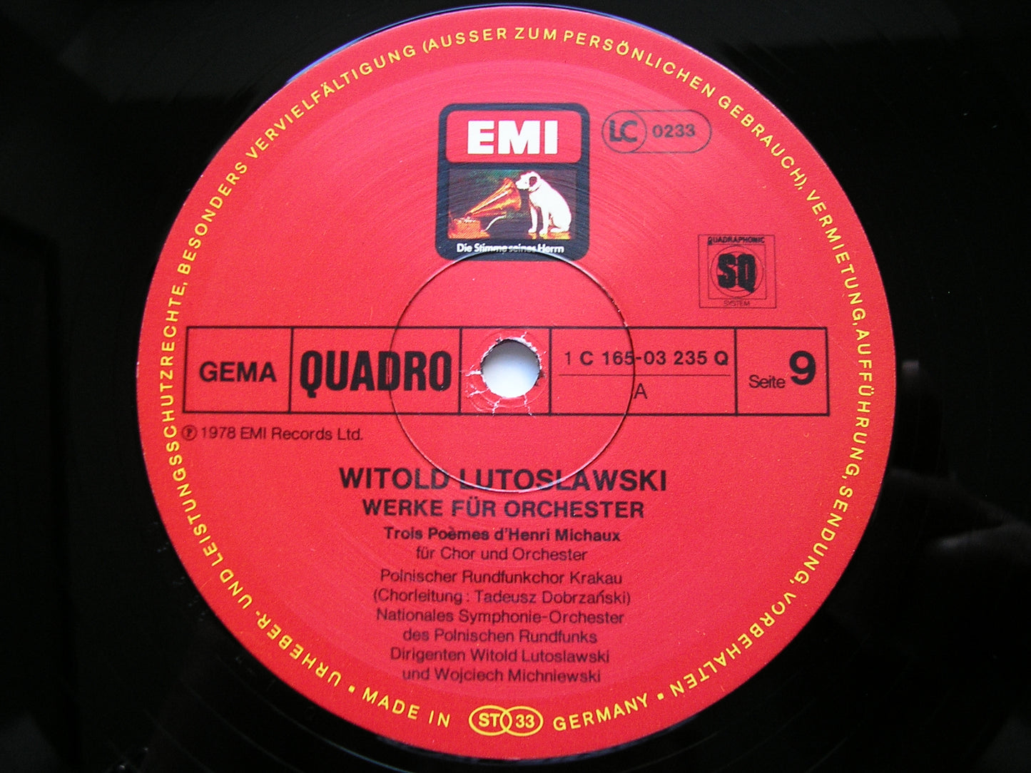 LUTOSLAWSKI: ORCHESTRAL WORKS   POLISH RADIO SYMPHONY / POLISH CHAMBER ORCHESTRA / WITOLD LUTOSLAWSKI   1C 165 03231/6