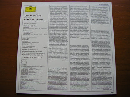 STRAVINSKY: THE RITE OF SPRING    KARAJAN / BERLIN PHILHARMONIC   2530 884