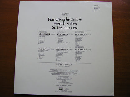 BACH: FRENCH SUITES    ANDREI GAVRILOV    EX 27 0173