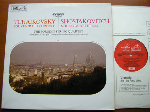 TCHAIKOVSKY: SOUVENIR DE FLORENCE / SHOSTAKOVICH: STRING QUARTET No. 1  THE BORODIN QUARTET / ROSTROPOVICH   ASD 2464