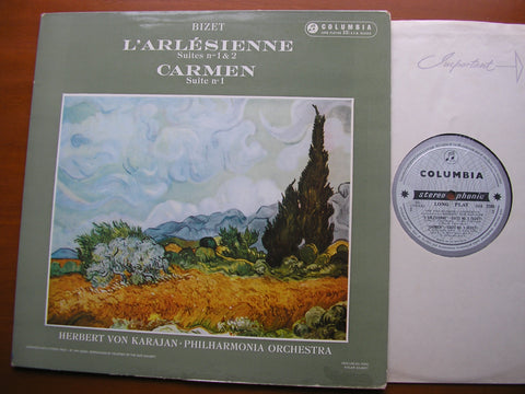 BIZET: L'ARLESIENNE Suites Nos. 1 & 2 / CARMEN Suite    KARAJAN / PHILHARMONIA    SAX 2289