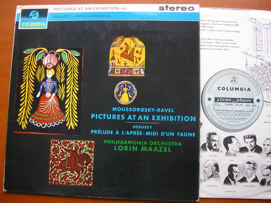 MOUSSORGSKY: PICTURES AT AN EXHIBITION / DEBUSSY: PRELUDE     LORIN MAAZEL / PHILHARMONIA    SAX 2484