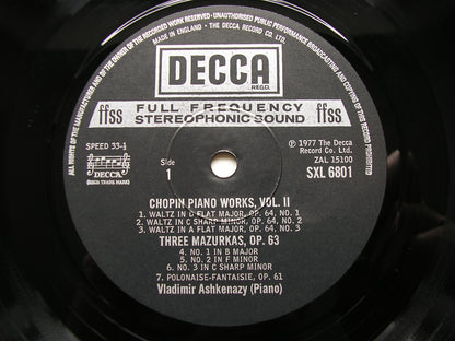 CHOPIN: COMPLETE SOLO PIANO MUSIC    ASHKENAZY   15 LP