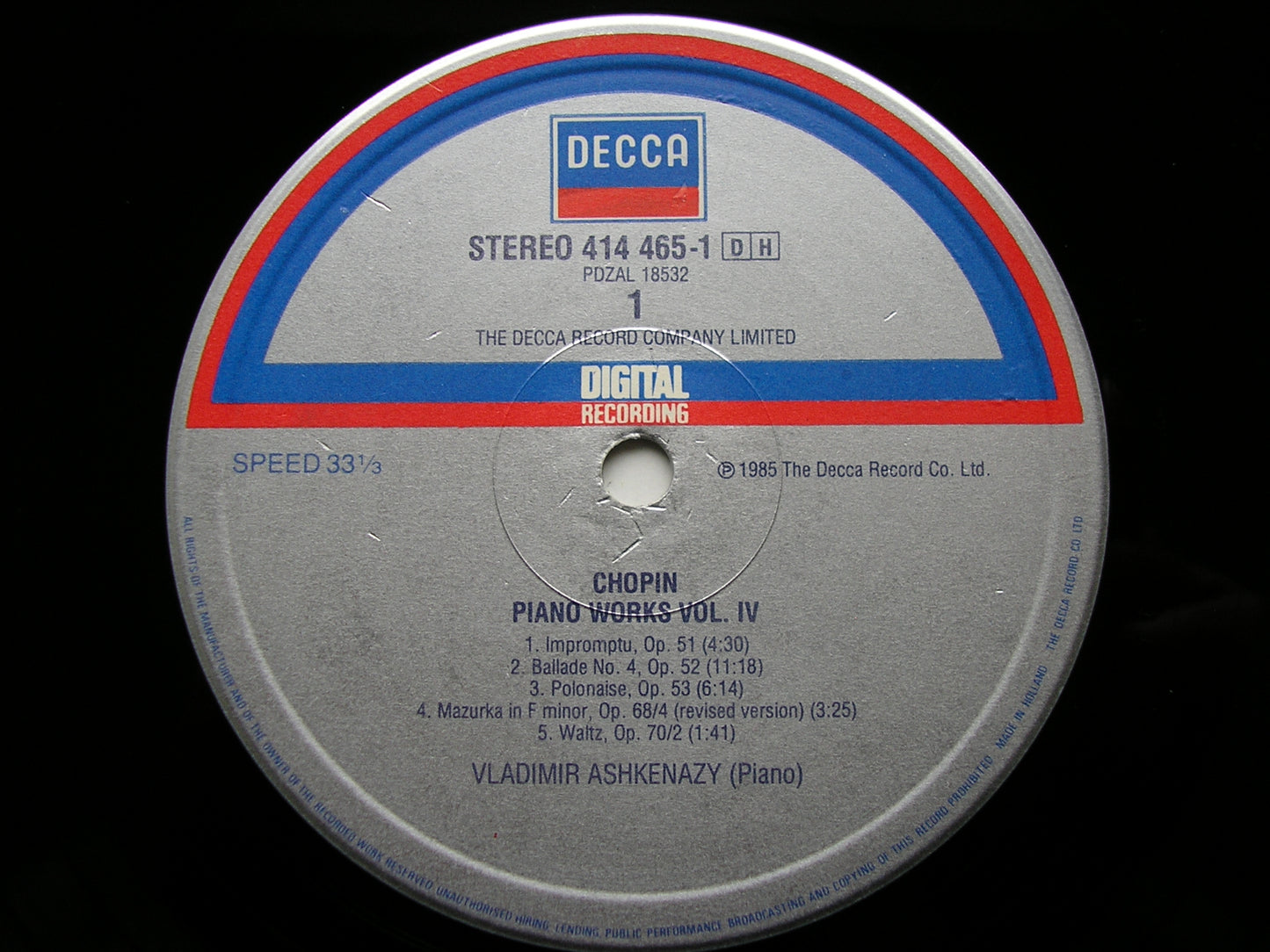 CHOPIN: COMPLETE SOLO PIANO MUSIC    ASHKENAZY   15 LP