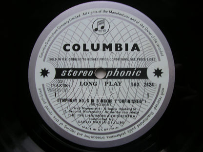 SCHUBERT: UNFINISHED SYMPHONY / BRAHMS: VARIATIONS ON A THEME BY HAYDN / GIULINI SAX 2424