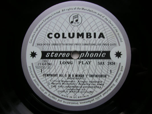 SCHUBERT: UNFINISHED SYMPHONY / BRAHMS: VARIATIONS ON A THEME BY HAYDN / GIULINI SAX 2424