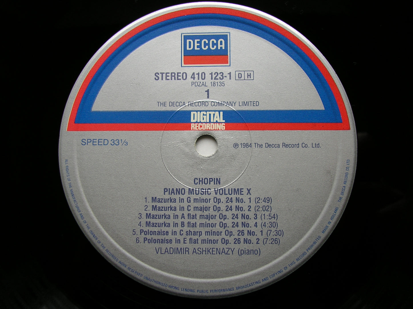 CHOPIN: COMPLETE SOLO PIANO MUSIC    ASHKENAZY   15 LP