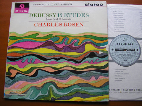 DEBUSSY: TWELVE ETUDES Books 1 & 2     CHARLES ROSEN      SAX 2492