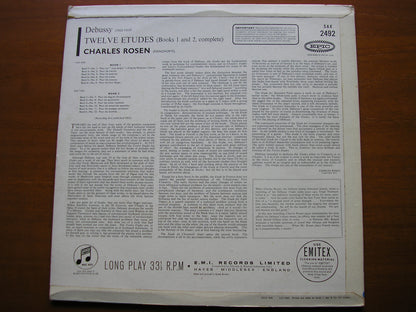 DEBUSSY: TWELVE ETUDES Books 1 & 2     CHARLES ROSEN      SAX 2492