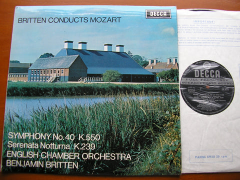 MOZART: SERENATA NOTTURNA / SYMPHONY No. 40    BRITTEN / ENGLISH CHAMBER ORCHESTRA   SXL 6372