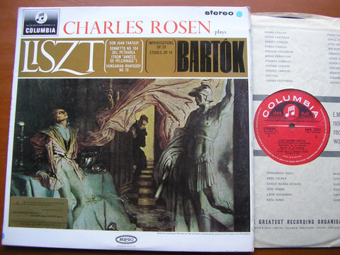 LISZT: DON JUAN FANTASY / BARTOK: ETUDES / IMPROVISATIONS     CHARLES ROSEN     SAX 2551