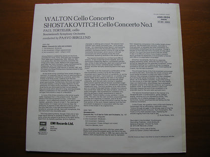 WALTON & SHOSTAKOVICH: CELLO CONCERTOS TORTELIER / BSO / BERGLUND ASD 2924